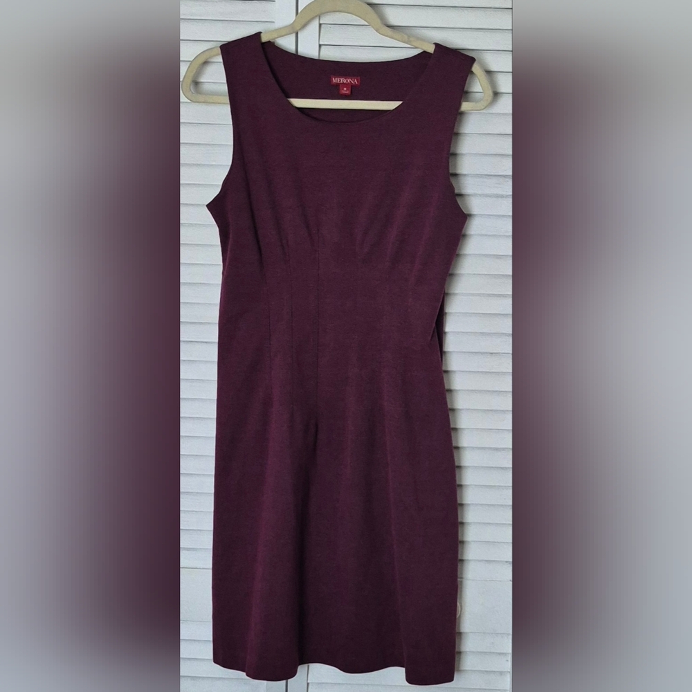 Merona Sleeveless Fitted Dress - Color: Purple - Size: Medium
